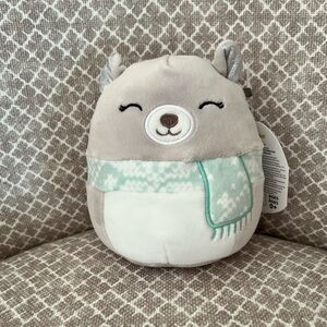 RARE Bristle The Bear With Scarf Holiday Squishmallows 5” 2020